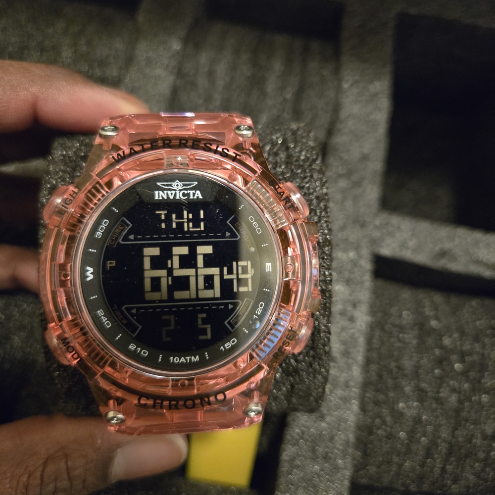 Invicta Transparent Pink Smartwatch